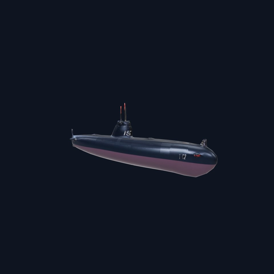 Stealth Naval Submarine model pack